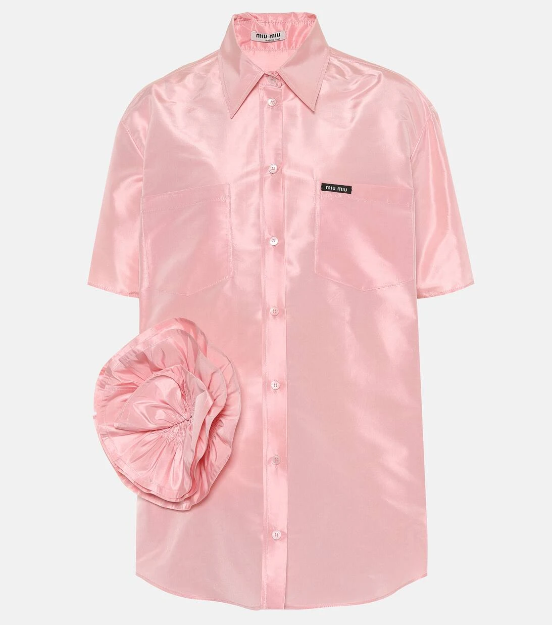 Miu Miu Verziertes Hemd Aus Seide 3 Miu Miu Verziertes Hemd Aus Seide