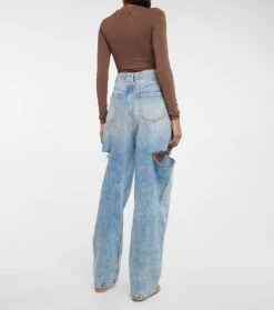 Maison Margiela High-Rise Jeans Mit Weitem Bein -FRAME || Dolce & Gabbana Verkäufe P00403550 b2
