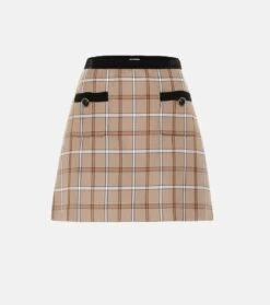 Miu Miu Karierter Minirock