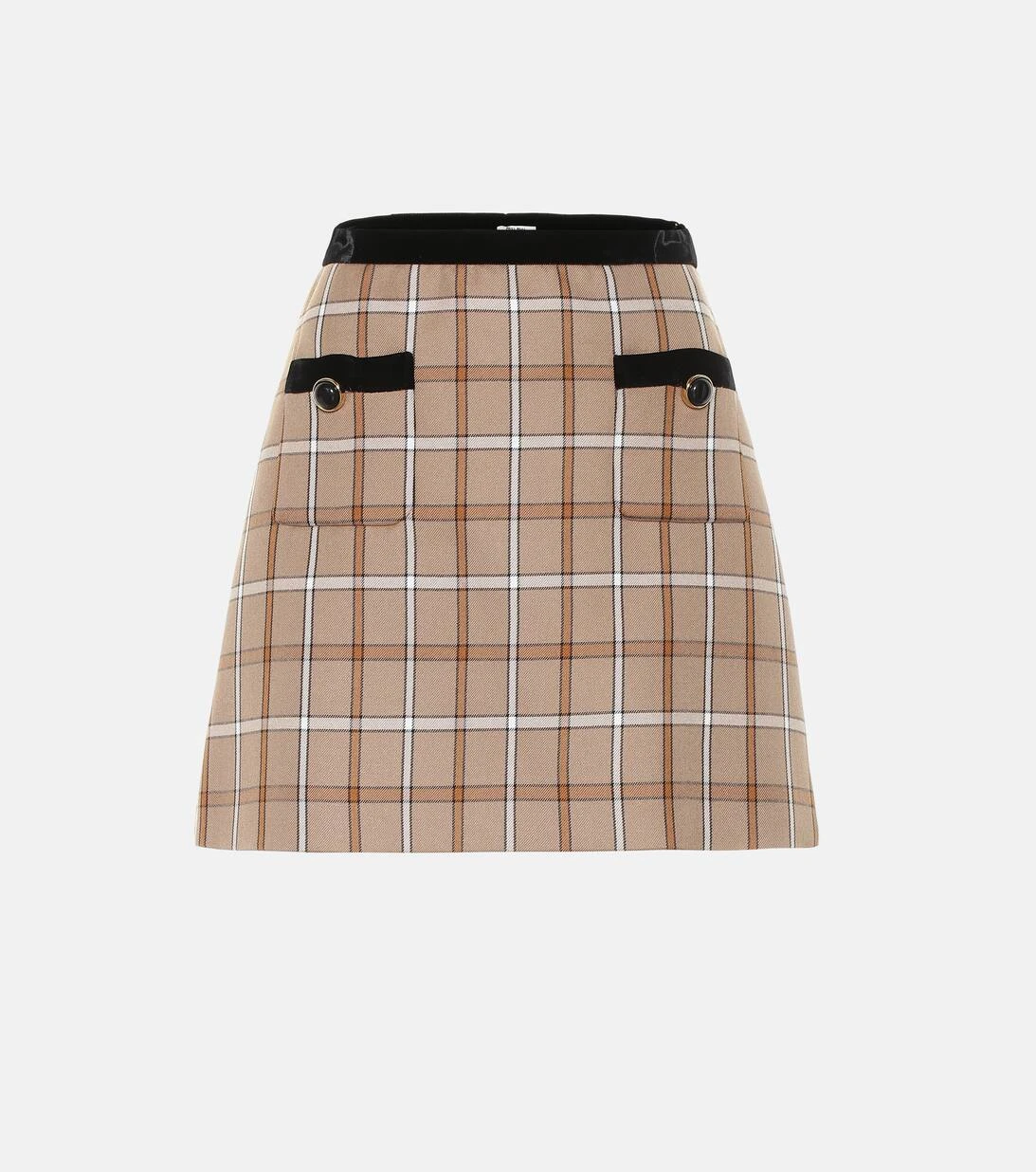 Miu Miu Karierter Minirock 3 Miu Miu Karierter Minirock