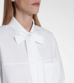 Prada Bluse Aus Baumwollpopeline -FRAME || Dolce & Gabbana Verkäufe P00528252 d2