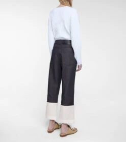 Loewe High-Rise Jeans Mit Leder -FRAME || Dolce & Gabbana Verkäufe P00531720 b2