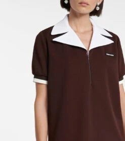 Miu Miu Poloshirt Aus Piqué -FRAME || Dolce & Gabbana Verkäufe P00553336 d1