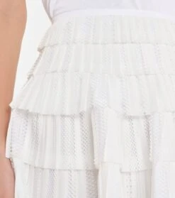 ALAIA Plissierter Minirock Mit Spitze -FRAME || Dolce & Gabbana Verkäufe P00572949 d2