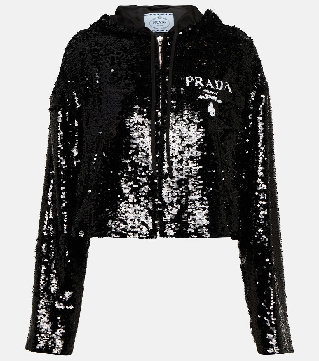 Prada Cropped-Jacke Mit Pailletten 3 Prada Cropped-Jacke Mit Pailletten