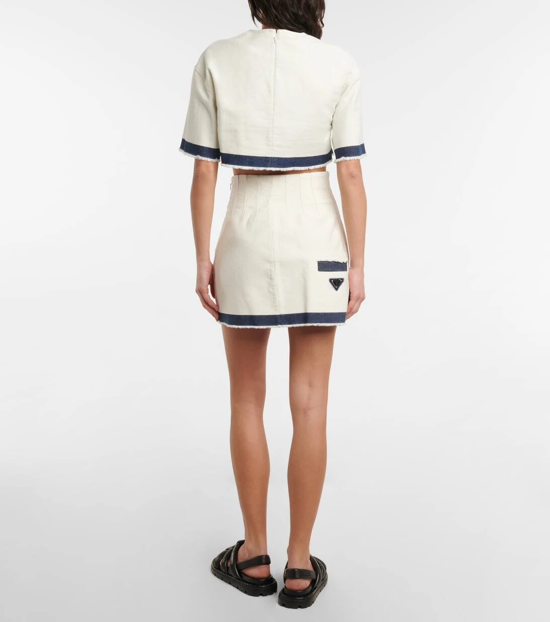 Prada Minirock Aus Denim 5 Prada Minirock Aus Denim – Bild 3