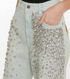 Golden Goose Verzierte High-Rise Wide Jeans -FRAME || Dolce & Gabbana Verkäufe P00640419 d1