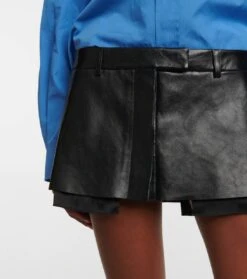 Miu Miu Low-Rise-Minirock Aus Leder -FRAME || Dolce & Gabbana Verkäufe P00654540 d1