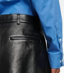 Miu Miu Low-Rise-Minirock Aus Leder -FRAME || Dolce & Gabbana Verkäufe P00654540 d2