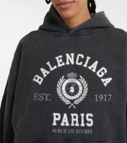 Balenciaga Bedruckter Hoodie Aus Baumwolle -FRAME || Dolce & Gabbana Verkäufe P00670653 d1