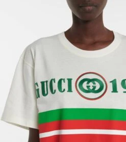 Gucci Besticktes T-Shirt Aus Baumwolle -FRAME || Dolce & Gabbana Verkäufe P00675075 d1