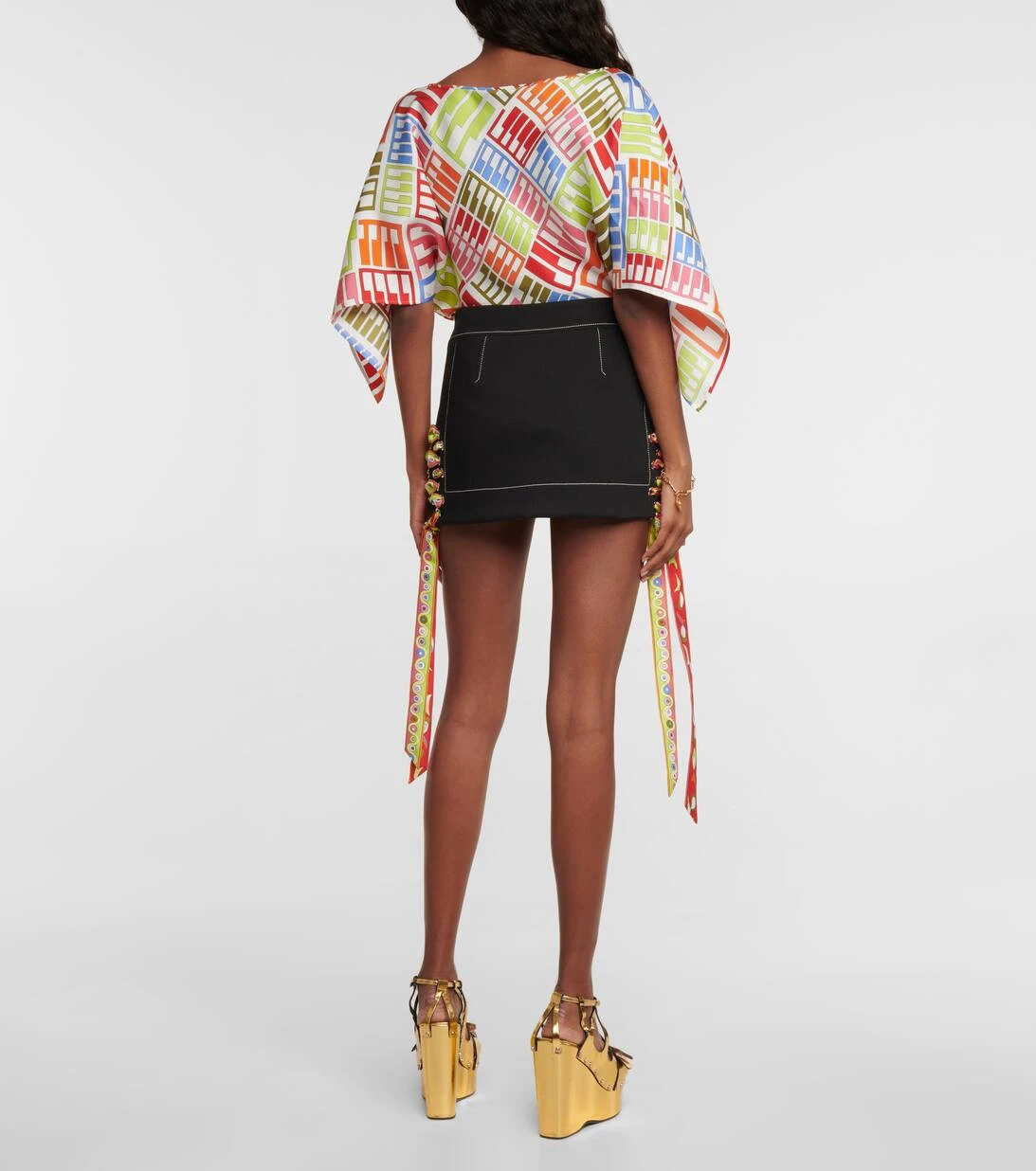 Minirock Aus Baumwolle 5 Minirock Aus Baumwolle – Bild 3