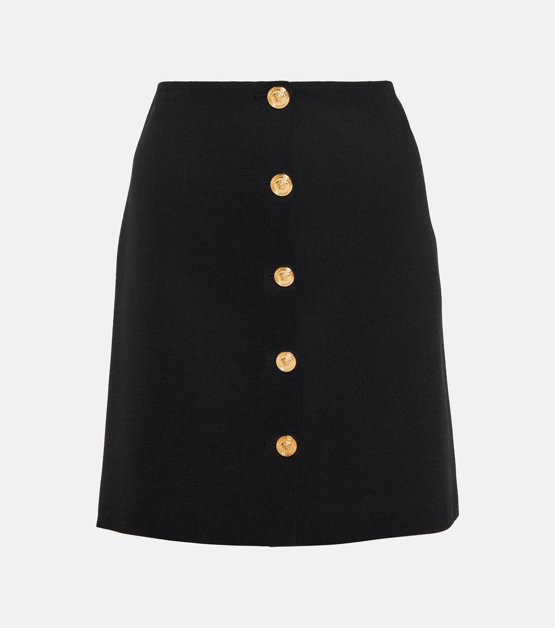 Versace Minirock Medusa Aus Wolle 3 Versace Minirock Medusa Aus Wolle