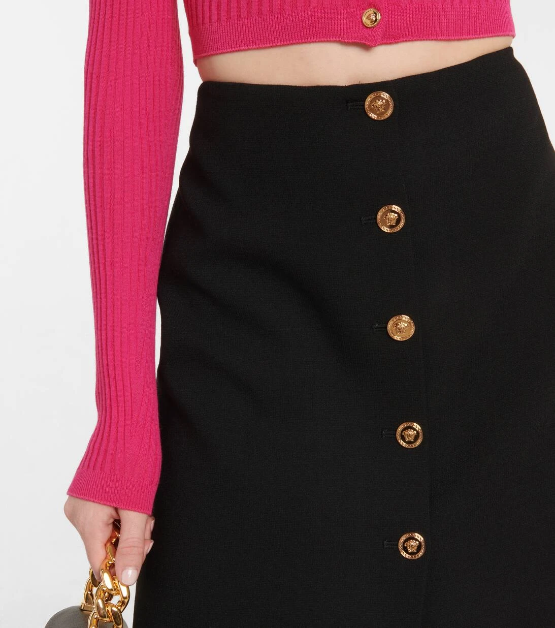 Versace Minirock Medusa Aus Wolle 6 Versace Minirock Medusa Aus Wolle – Bild 4