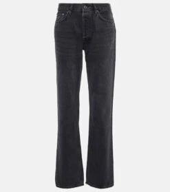 AGOLDE Mid-Rise Straight Jeans Lana