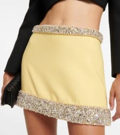 Miu Miu Verzierter Minirock Aus Cady 9 Miu Miu Verzierter Minirock Aus Cady -FRAME || Dolce & Gabbana Verkäufe P00710214 d1