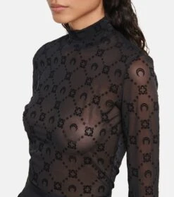 Marine Serre Top Moonogram Aus Mesh -FRAME || Dolce & Gabbana Verkäufe P00717708 d1