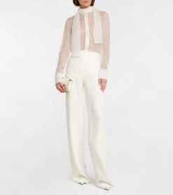 Valentino Schluppenbluse Aus Seiden-Chiffon 7 Valentino Schluppenbluse Aus Seiden-Chiffon -FRAME || Dolce & Gabbana Verkäufe P00731274 b1