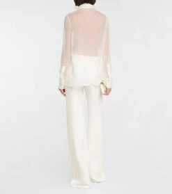 Valentino Schluppenbluse Aus Seiden-Chiffon 8 Valentino Schluppenbluse Aus Seiden-Chiffon -FRAME || Dolce & Gabbana Verkäufe P00731274 b2