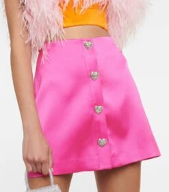 SELF PORTRAIT Verzierter Minirock Aus Satin -FRAME || Dolce & Gabbana Verkäufe P00733423 d1