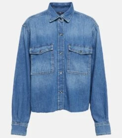 7 For All Mankind Hemdjacke Eve Aus Denim