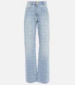 Versace Mid-Rise Wide-Leg Jeans