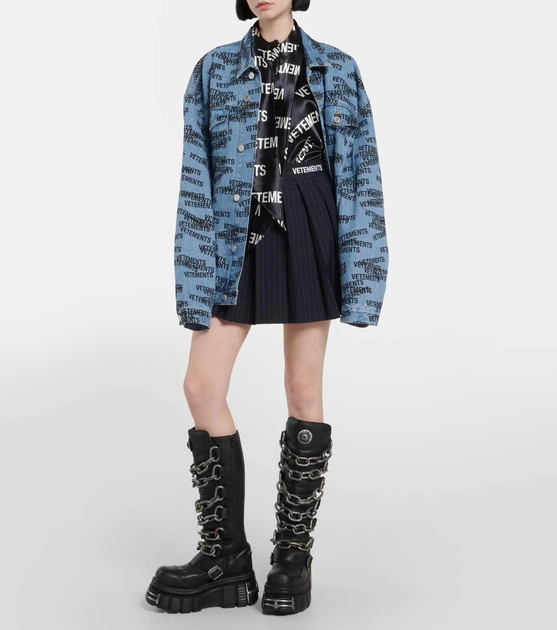 VETEMENTS Minirock Aus Wolle 4 VETEMENTS Minirock Aus Wolle – Bild 2