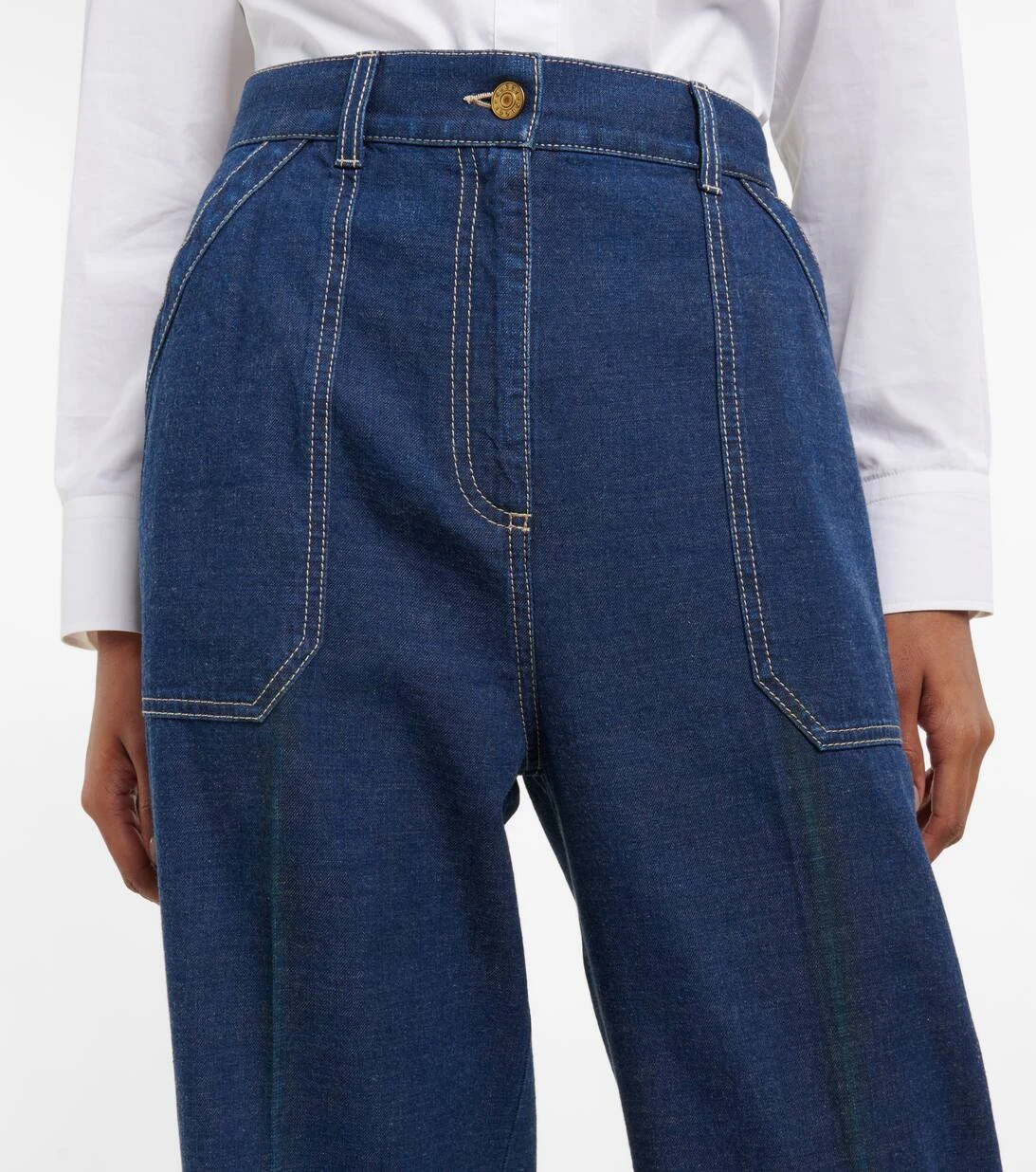 Gucci Hose GG Aus Denim Und Canvas 6 Gucci Hose GG Aus Denim Und Canvas – Bild 4