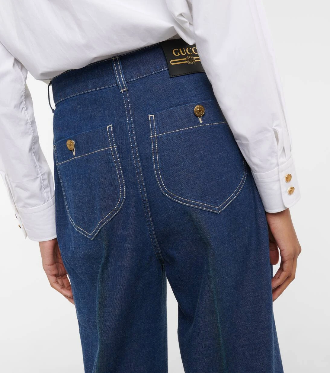 Gucci Hose GG Aus Denim Und Canvas 7 Gucci Hose GG Aus Denim Und Canvas – Bild 5