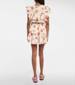 LoveShackFancy Bedruckter Minirock Ruffle Aus Baumwolle 8 LoveShackFancy Bedruckter Minirock Ruffle Aus Baumwolle -FRAME || Dolce & Gabbana Verkäufe P00746422 b2