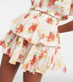 LoveShackFancy Bedruckter Minirock Ruffle Aus Baumwolle 9 LoveShackFancy Bedruckter Minirock Ruffle Aus Baumwolle -FRAME || Dolce & Gabbana Verkäufe P00746422 d1