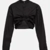 ALAIA Cropped-Bluse Aus Baumwolle