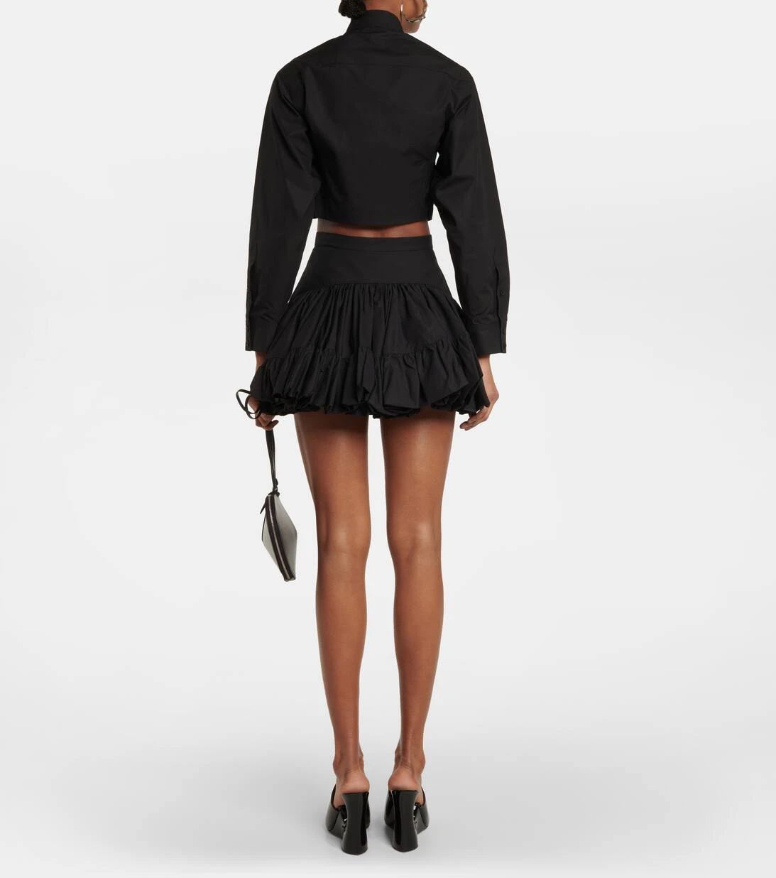 ALAIA Cropped-Bluse Aus Baumwolle 5 ALAIA Cropped-Bluse Aus Baumwolle – Bild 3