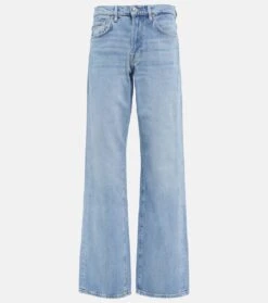7 For All Mankind High-Rise Straight Jeans Tess Trouser