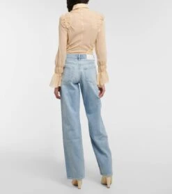 7 For All Mankind High-Rise Straight Jeans Tess Trouser -FRAME || Dolce & Gabbana Verkäufe P00747448 b2