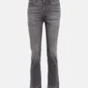7 For All Mankind Mid-Rise Cropped Straight Jeans