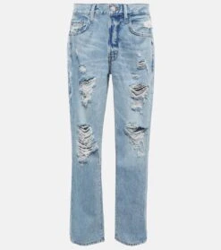 FRAME High-Rise Straight Jeans Le Original