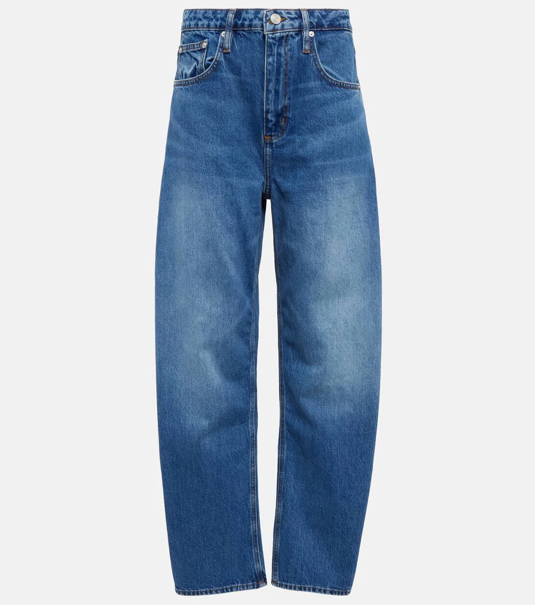 FRAME High-Rise Jeans Long Barrel 2 FRAME High-Rise Jeans Long Barrel