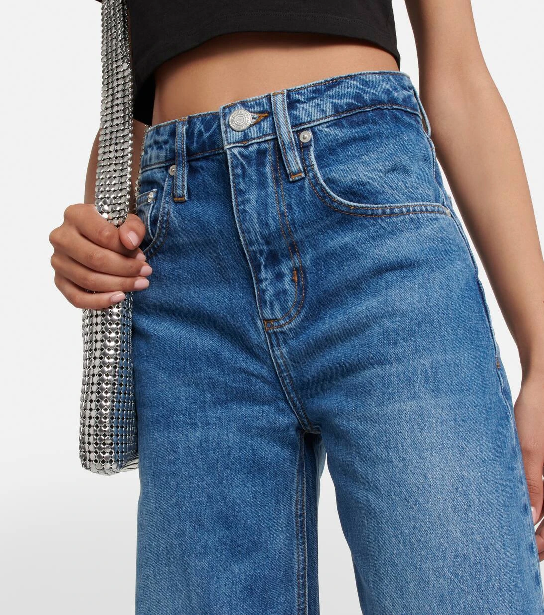 FRAME High-Rise Jeans Long Barrel 5 FRAME High-Rise Jeans Long Barrel – Bild 4