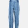 FRAME High-Rise Jeans Warped Stripe Barrel -FRAME || Dolce & Gabbana Verkäufe P00749664