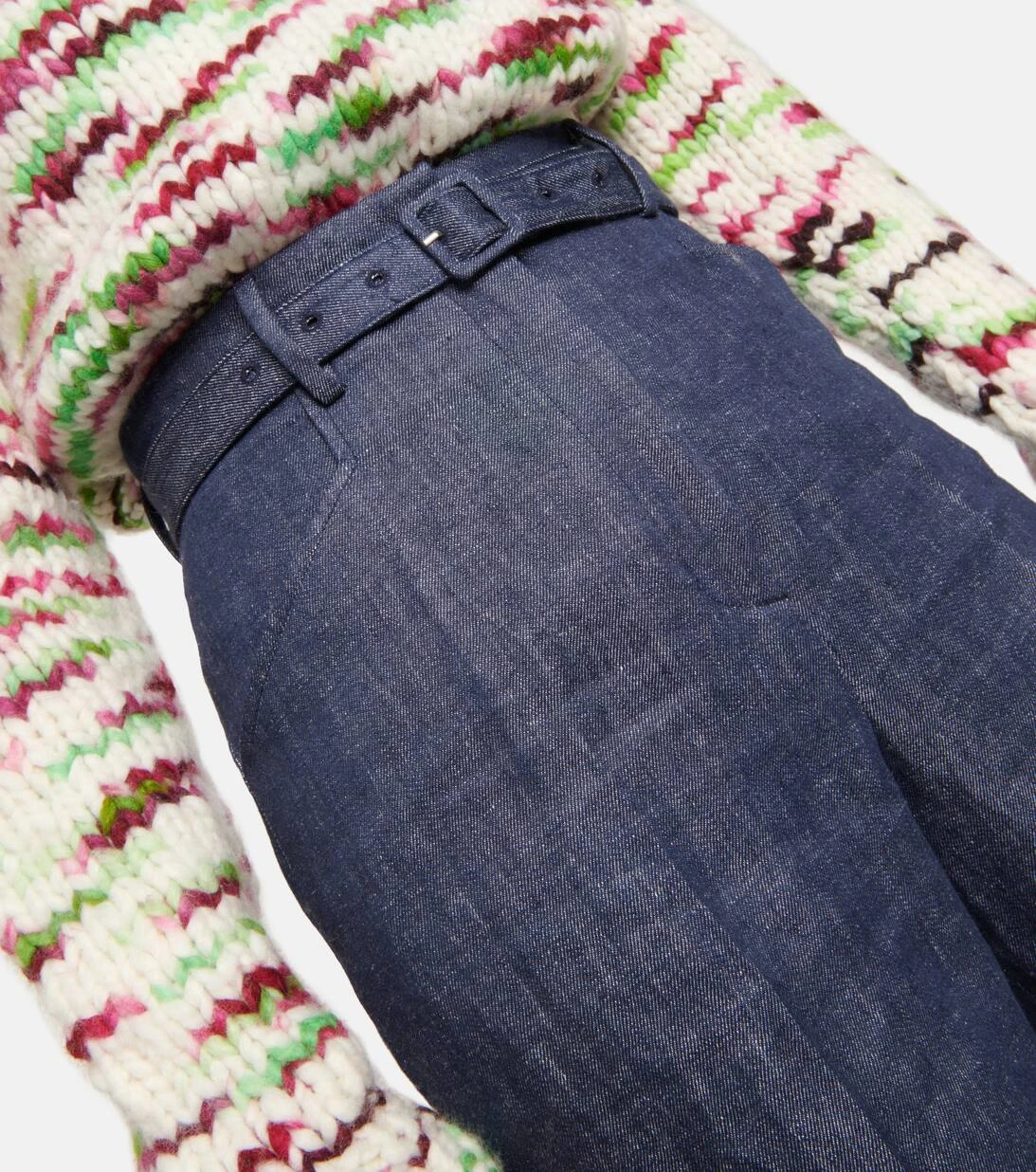 High-Rise-Hose Aus Leinen 6 High-Rise-Hose Aus Leinen – Bild 4