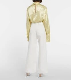 7 For All Mankind Mid-Rise Wide-Leg Jeans Zoey -FRAME || Dolce & Gabbana Verkäufe P00751103 b2