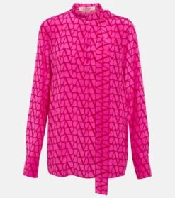 Valentino Schluppenbluse Toile Iconographe Aus Seide