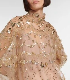 Valentino Verzierte Bluse Aus Tüll -FRAME || Dolce & Gabbana Verkäufe P00751170 d1