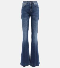Alexander McQueen High-Rise Flared Jeans
