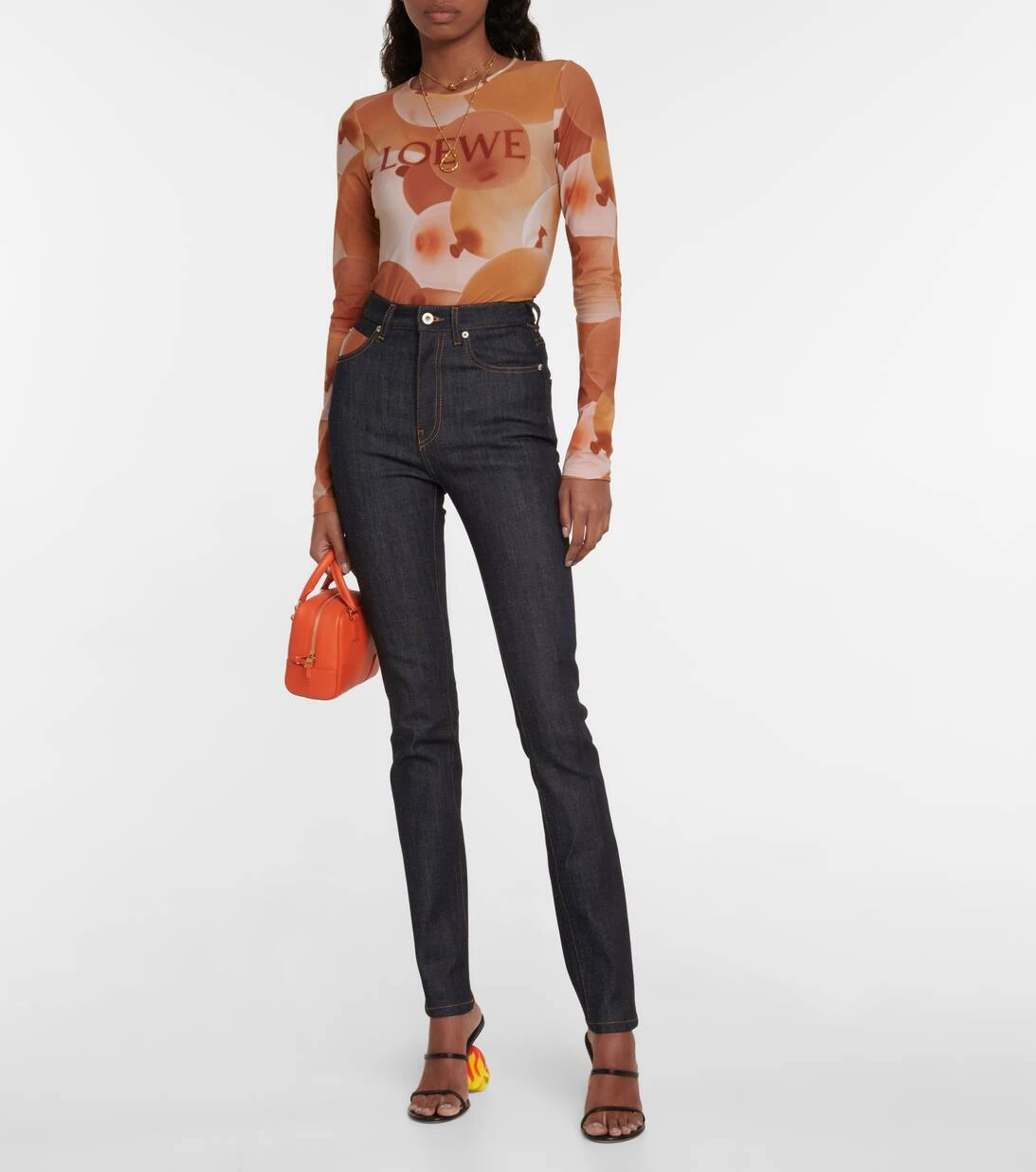 Loewe Bedruckte Mid-Rise Slim Jeans 4 Loewe Bedruckte Mid-Rise Slim Jeans – Bild 2