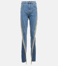 Mugler Skinny Jeans Spiral