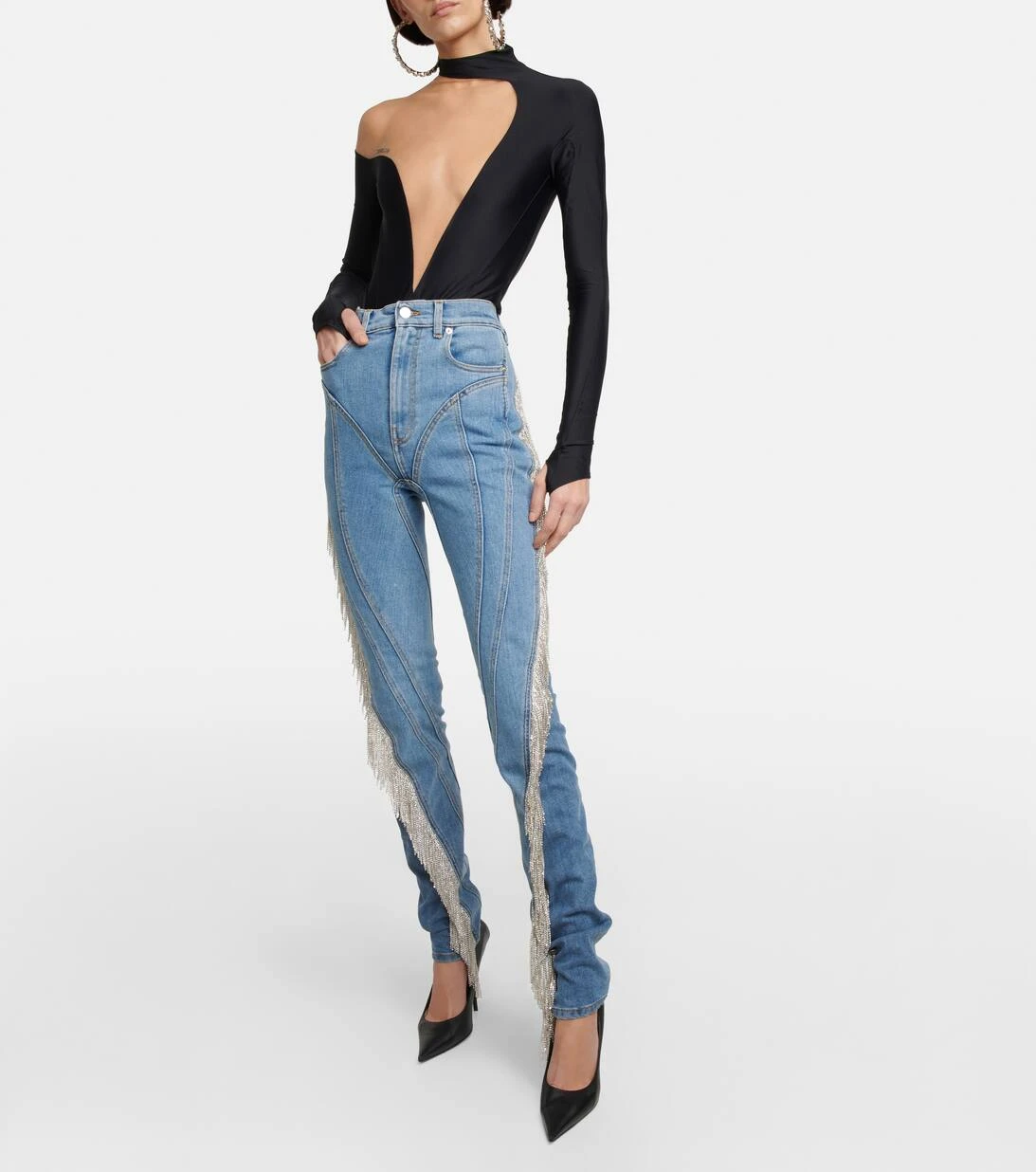 Mugler Skinny Jeans Spiral 4 Mugler Skinny Jeans Spiral – Bild 2