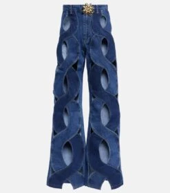 Area Wide-Leg Jeans Rope
