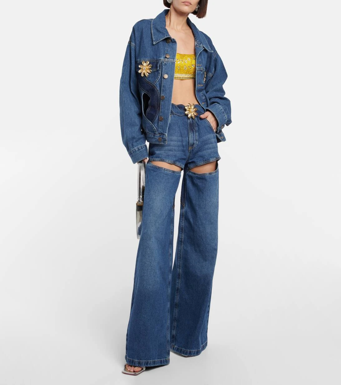 Area Verzierte High-Rise Jeans 4 Area Verzierte High-Rise Jeans – Bild 2